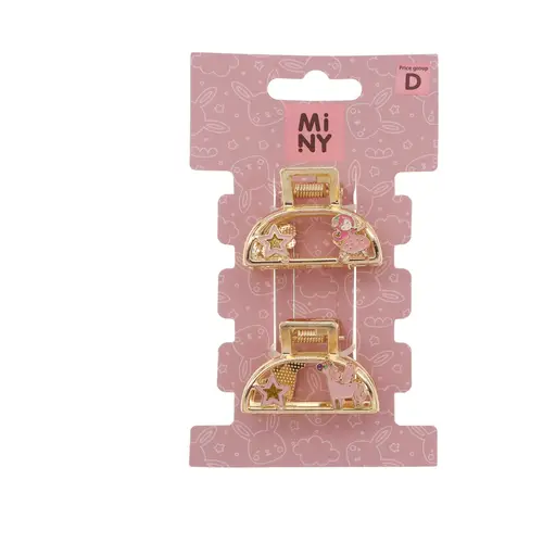 Заколка для волос Miny 2 шт. металл