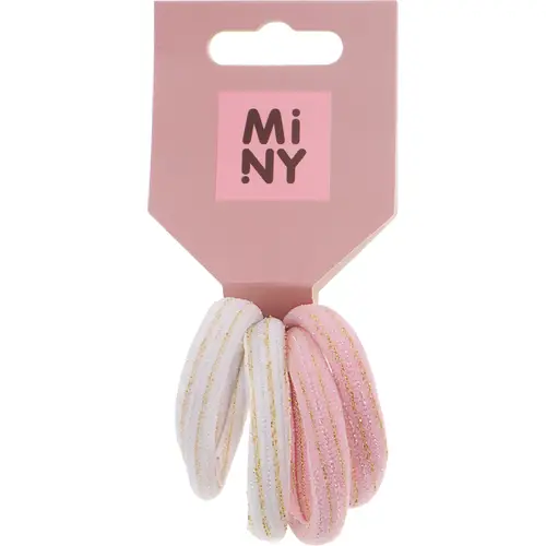 Заколка для волос Miny 4 шт. розовая, серая