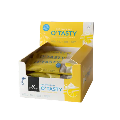 Овсяный батончик Foodin O'Tasty с лимонным чизкейком - Овсяный батончик с лимонным чизкейком 15 шт. x 25 г Оптовая упаковка