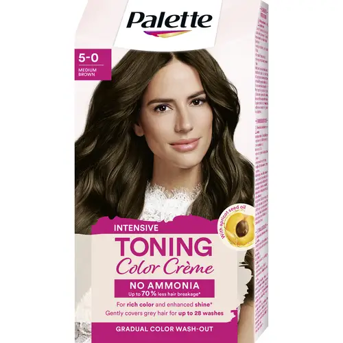 Палитра светлых тонов 5-0 Средне-коричневый