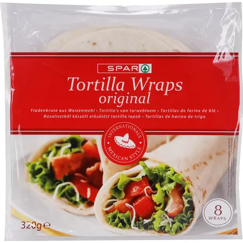 Пшеничная тортилья SPAR 8 шт. 320 г Тортилья-роллы средние