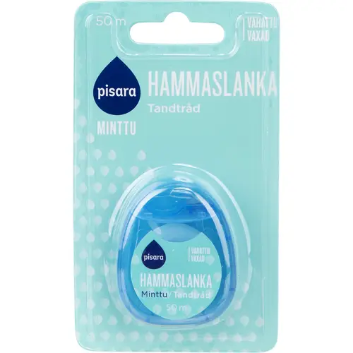 Зубная нить Drop 50 м вощеная мятная