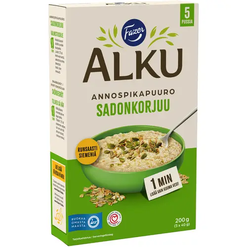 Каша быстрого приготовления Sadonkorjuu Fazer Alku 4 x 50 г