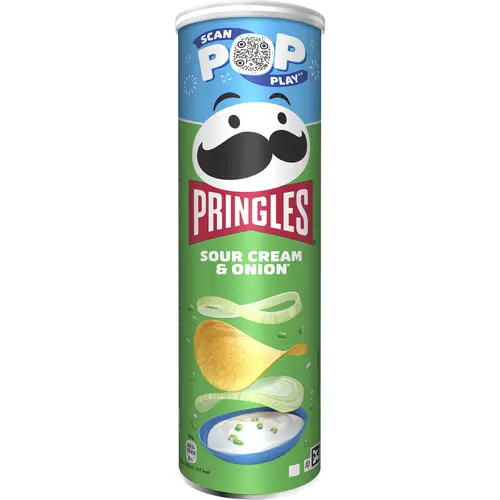 Pringles 185 г со сметаной и луком