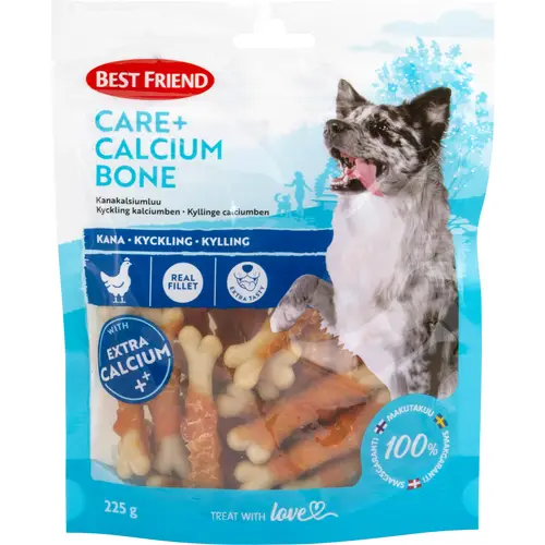 Лакомство для собак Best Friend 225 г Care+ куриная кальциевая кость