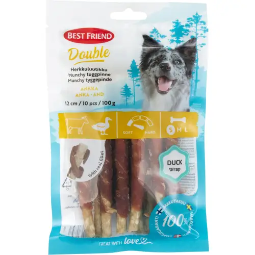 Деликатесы Best Friend 10 шт. 100 г Двойная утка