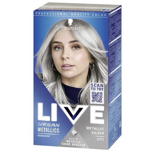 Краска для волос Schwarzkopf Live U71 Металлик Серебристый
