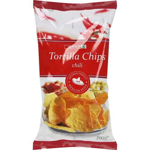 Кукурузные чипсы Spar 200 г Tortilla Chips Chili