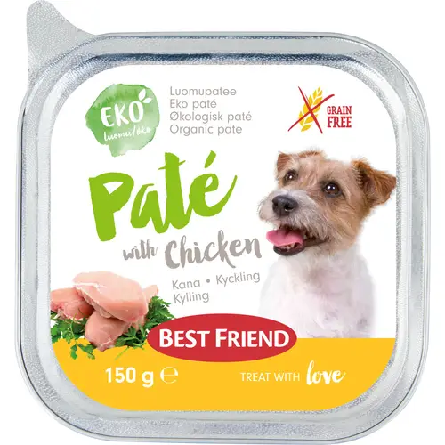 Органический куриный паштет 150 г для собак