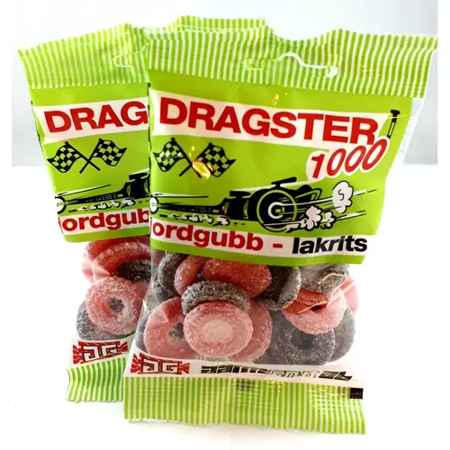 Dragster 50 г клубника-салмиак