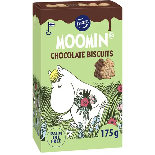 Шоколадное печенье Fazer 175 г Муми-тролль