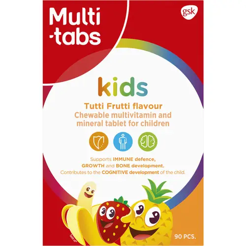 Мультивитамины Мульти-табс 90 шт. Дети Тутти Фрутти