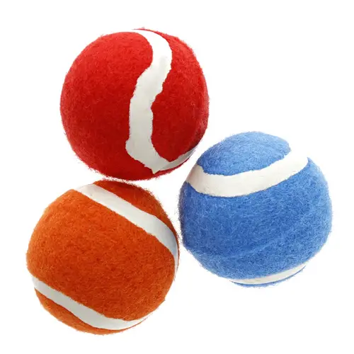 Мячики для тенниса с пищащими собаками Real Dog S 3 шт.