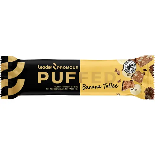 Протеиновый батончик Leader Promour 40 г Банан-ириска