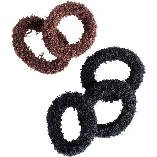 Пряжа пончик Cailap 5 шт, чёрно-коричневый