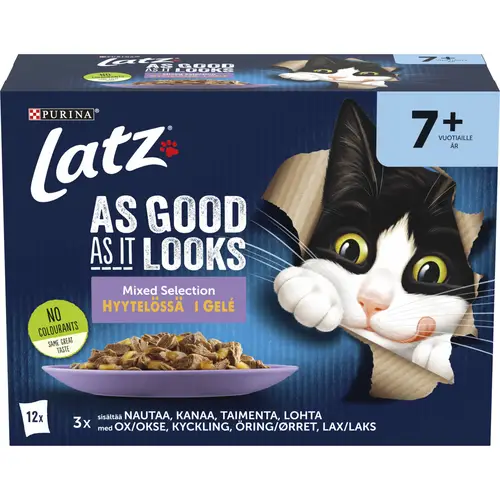 Корм для кошек Latz 12 x 85 г Agail Senior Mixed in Jelly