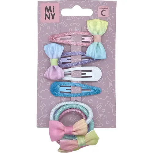 Детская заколка для волос 2 шт. + петелька для волос 6 шт.