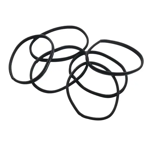 Противоскользящие петли для волос, 6 шт., черные