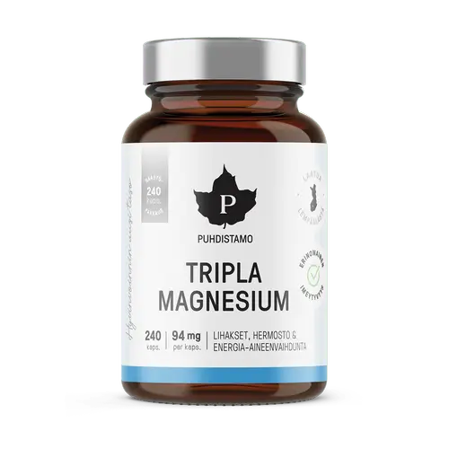 Purishtamo Tripla Magnesium ЭКОНОМИЧНАЯ УПАКОВКА 240 капс.