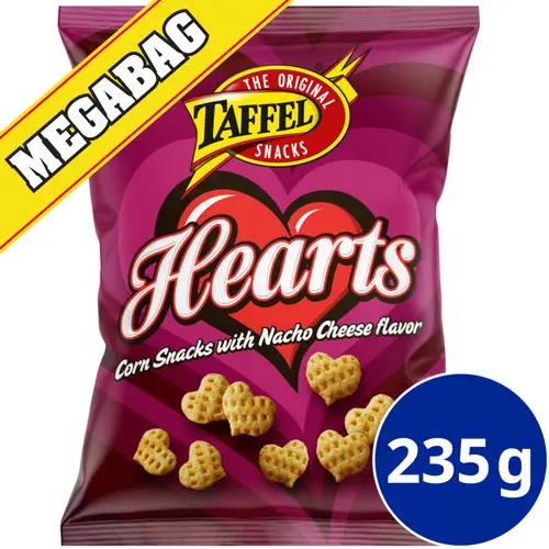 Кукурузные снеки Taffel 235 г Сердечки