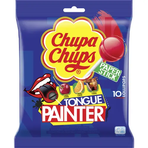 Пакетик леденцов Chupa Chups 120 г Tongue Painter