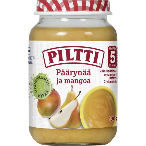 Пилтти с грушей и манго 190 г 5 месяцев