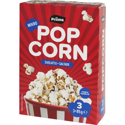 Попкорн Прима 3 х 85 г Соленый