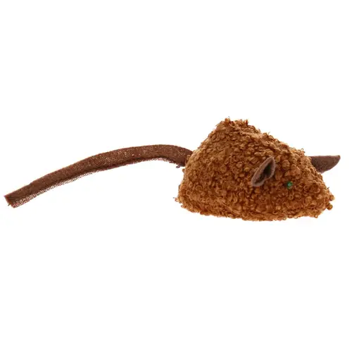 Игрушка для кошек «Настоящая кошка-мышь со светодиодными глазами»