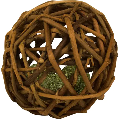 Игрушка для кошек Виксу. Соберите ивовый шар с кошачьей мятой.