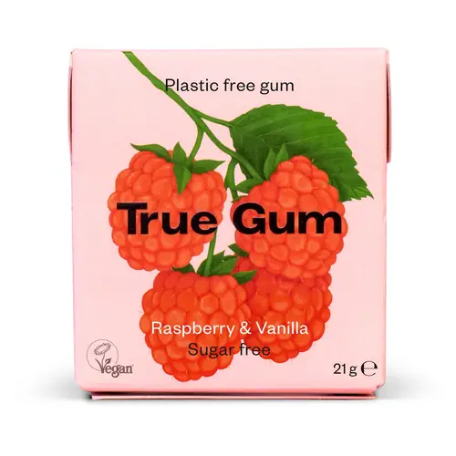 Жевательная резинка True Gum Xylitol Малина и ваниль — без сахара