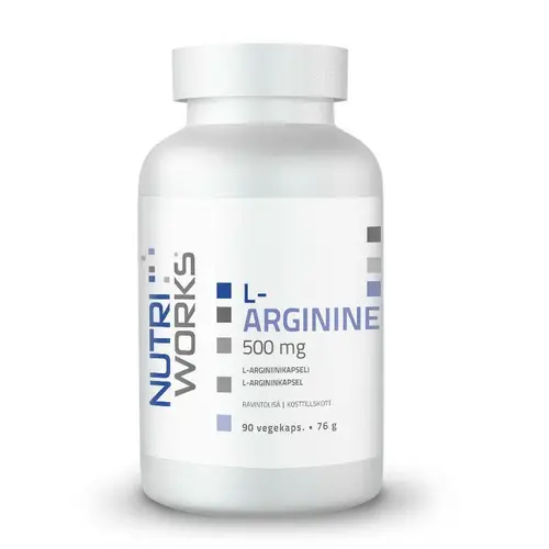 Nutri Works L-Arginine - капсулы L-аргинина 500 мг 90 капсул.