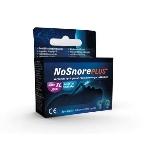 NoSnorePLUS XL — носовая насадка против храпа, размер XL x 3 + M x 1