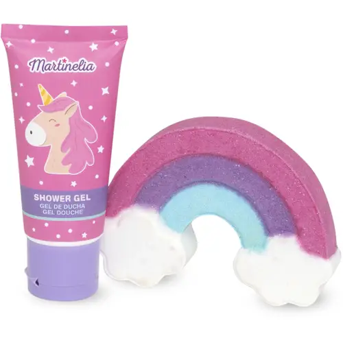 Подарочный набор: мыло для душа Martinelia 60 мл и бомбочка для ванны Little Unicorn