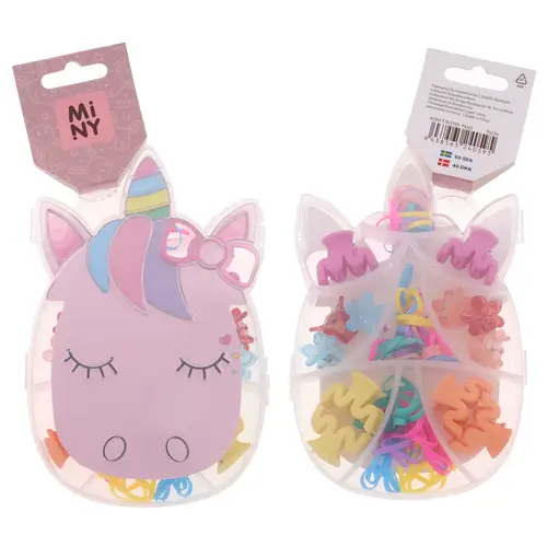 Детский набор для волос Miny Заколки + бантики для волос, единорог