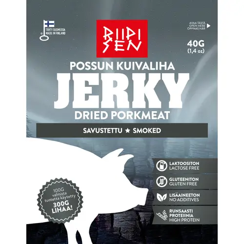 Вяленая свинина Riipinen 40 г копченая