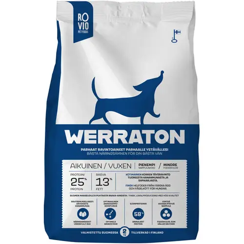 Корм для собак Werraton 2 кг для взрослых