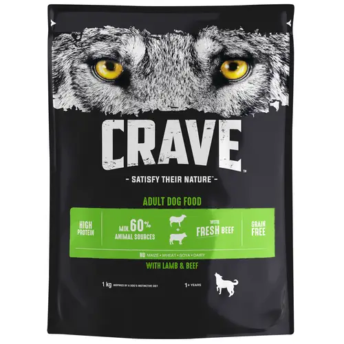 Корм для собак 1 кг ягненка-говядины