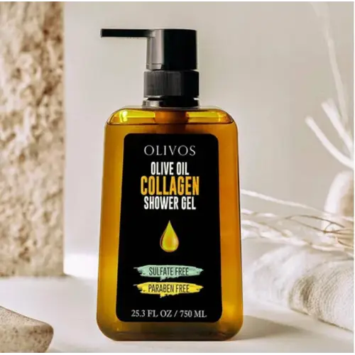 Гель для душа с коллагеном и оливковым маслом Olivos - Collagen Shower Soap 750 мл