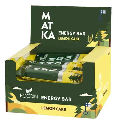 Foodin MATKA Energy Bar Lemon Cake - Энергетический батончик Lemon Cake 12 x 50 г Оптовая упаковка - партия
