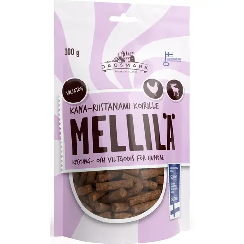 Лакомство для собак Dagsmark 100 г Mellilä chicken-game meat