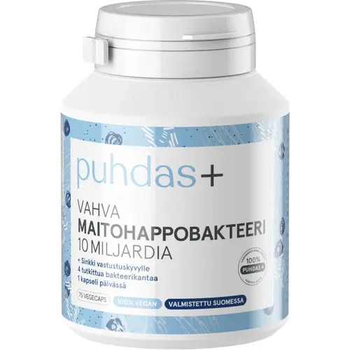 Сильные молочнокислые бактерии Pure+ 75 капсул 10 млрд