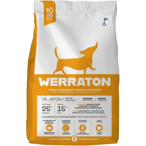Корм для собак Werraton 2 кг беззерновой