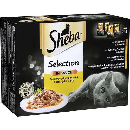 Корм для кошек Sheba 12 x 85 г Select Slices ассорти из птицы