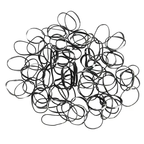 Силиконовые петли для волос 60 шт. черные