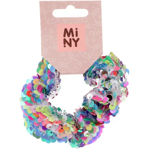 Пончик для волос Miny с пайетками, разноцветный