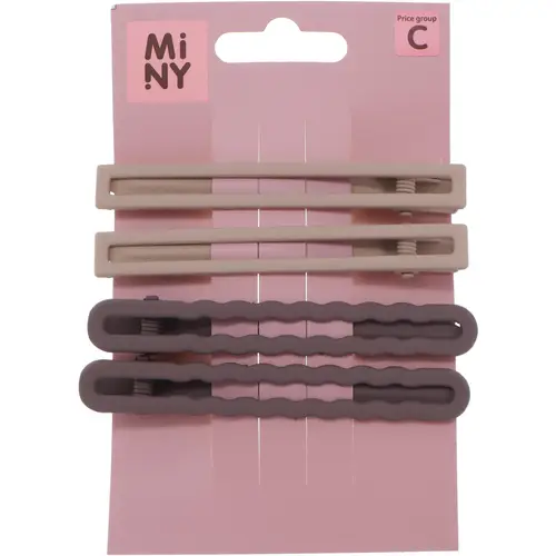 Hiuspinni Miny 4 шт. коричневый, бежевый