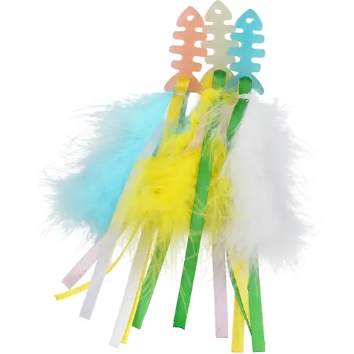 Игрушка для кошек "Настоящая кошачья зубная рыбка" 3 шт.