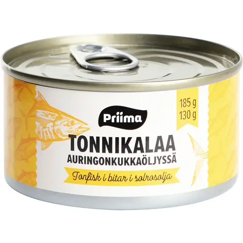 Кусочек тунца Прима 185/130 г в масле