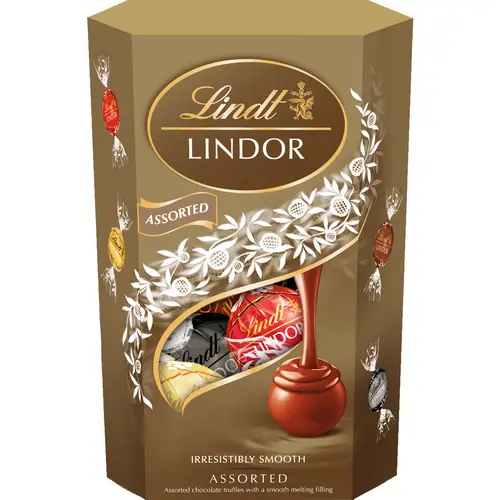 Шоколадный шарик с начинкой Lindt 200 г Lindor mix