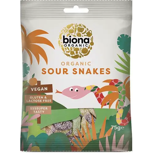 Biona Organic Sour Snakes 75 г